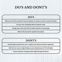 TresRich LED Comb | Best Hair Scalp Massager with Red & Purple Light for Scalp Treatment Hyderabad | Bangalore