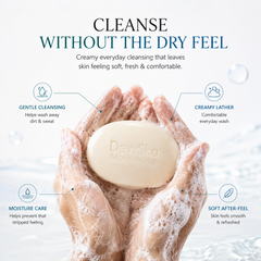 Dewska Moisturizing Soap for Dry & Rough Skin | With Olive Extract, Almond Oil, Vitamin E & Shea Butter