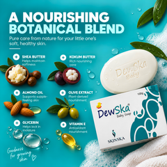 Dewska Baby Bath Soap | Gentle Moisturising Cleanser for Baby’s Delicate Skin