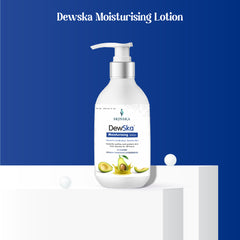 Dewska moisturising lotion with avocado and Vitamin  E for 48 hours deep moisturisation