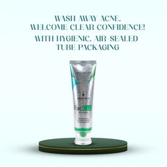 Faccia Anti-Acne Face Wash - Glycolic Acid, Vitamin E & Aloe Vera | Oil Control Cleanser