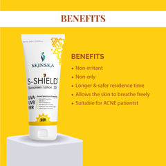 S-Shield Sunscreen Lotion SPF 30 Broad-Spectrum Protection PA+++