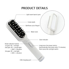 TresRich LED Comb | Best Hair Scalp Massager with Red & Purple Light for Scalp Treatment Hyderabad | Bangalore