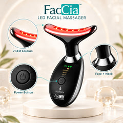 Faccia LED Facial Massager | A Classy At Home Facial Sculpting & Rejuvenation Experience | Refined skincare technology, beautifully designed for everyday luxury