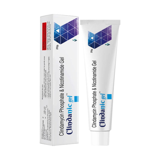 Clindanic gel, with clindamycin phosphate and nicotinamide gel for acne and anti-bacterial treatement