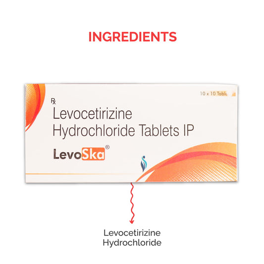 Levoska tablets with Levocetrizine Hydrocholride, for anti-allergy