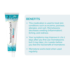 Mometone cream, with mometasone furoate cream for anti-inflammation