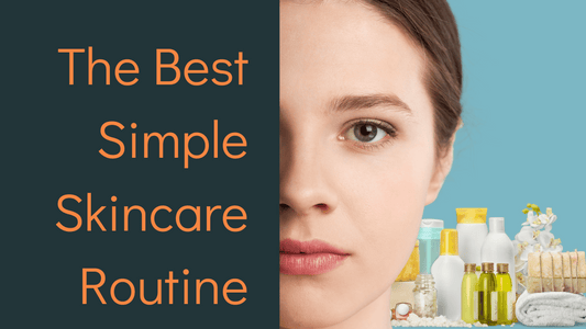 blog banner showing the text: Best Simple Skincare Routine