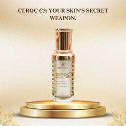 Ceroc C3 Vitamin-C Face Serum | Brightening & Glow Boosting Serum with Hyaluronic Acid & Vitamin E