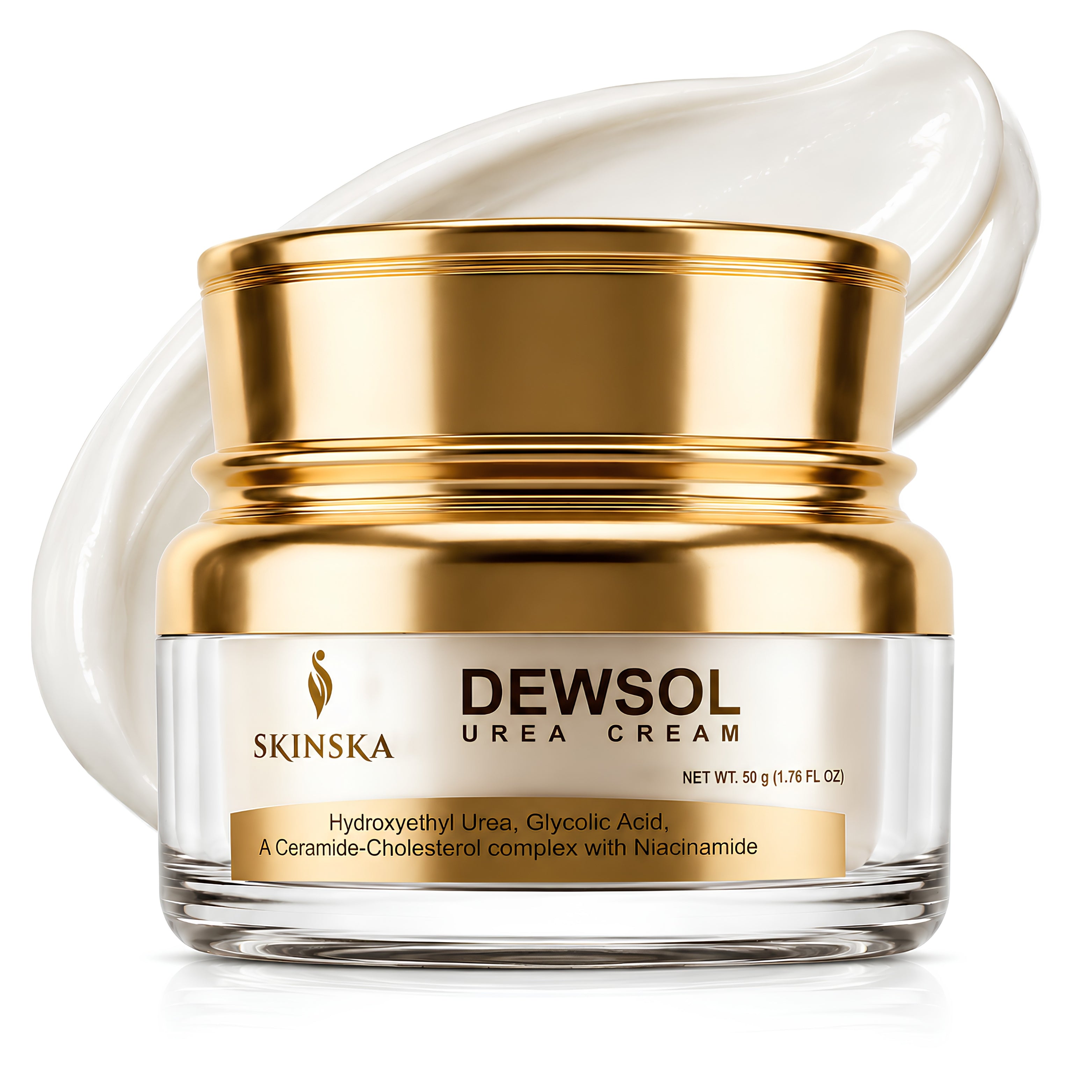 Dewsol Urea Cream with Glycolic Acid | Intensive Moisturiser for Cracked Heels & Dry Skin