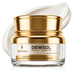 Dewsol Urea Cream with Glycolic Acid | Intensive Moisturiser for Cracked Heels & Dry Skin