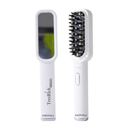 TresRich LED Hair Growth Therapy Comb | RF, EMS & Red/Purple Light Scalp Massager