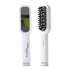 Tresrich Hair Growth Comb With Red & Purple LED light scalp treatment & Vibration massage | Multi Functional | Hair Serum Applicator | Hair Fall Control | For Men & Women | All Hair Types