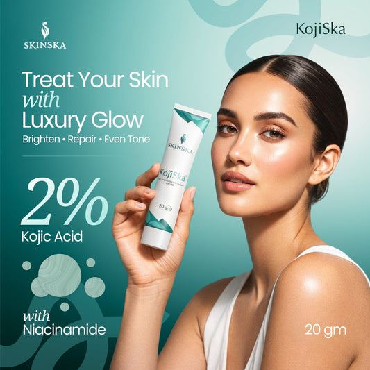 Kojiska Cream for Pigmentation | Skin Brightening & UV Protection Cream - Kojic Acid Dipalmitate & Glutathione