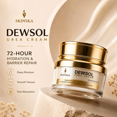 Dewsol Urea Cream with Glycolic Acid | Intensive Moisturiser for Cracked Heels & Dry Skin