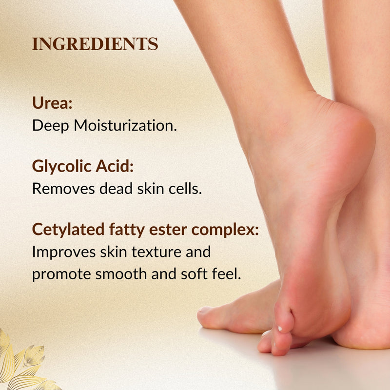 Dewsol Urea Cream with Glycolic Acid | Intensive Moisturiser for Cracked Heels & Dry Skin