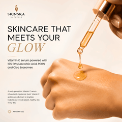 Ceroc C3 Vitamin-C Face Serum | Brightening & Glow Boosting Serum with Hyaluronic Acid & Vitamin E
