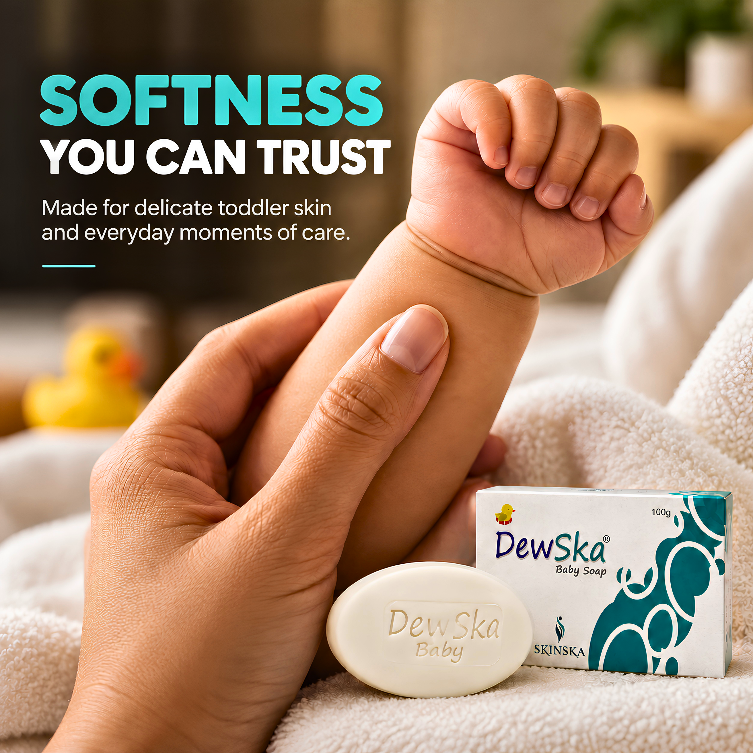 Dewska Baby Bath Soap | Gentle Moisturising Cleanser for Baby’s Delicate Skin