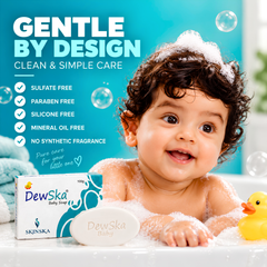 Dewska Baby Bath Soap | Gentle Moisturising Cleanser for Baby’s Delicate Skin