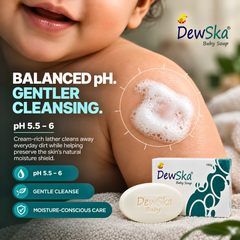 Dewska Baby Bath Soap | Gentle Moisturising Cleanser for Baby’s Delicate Skin