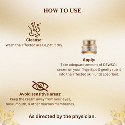Dewsol Urea Cream with Glycolic Acid | Intensive Moisturiser for Cracked Heels & Dry Skin