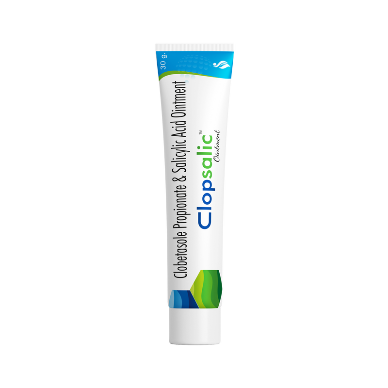 Clopsalic ointment with clobetasol propionate and salicylic acid ointment for anti-inflammation