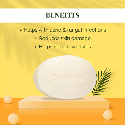 Dewska Bact Anti-Bacterial Soap | Acne & Fungal Care | Tea Tree, Olive Oil & Shea Butter