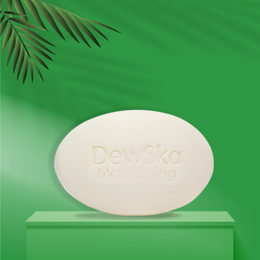 Dewska moisturising bathing bar  with vitamin E, shea butter, almond oil and olive oil for hydrating nourishment