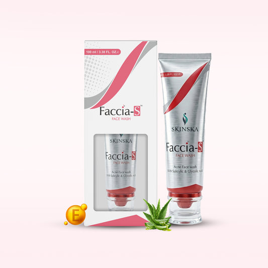 Faccia-S Anti-Acne Face Wash with Salicylic Acid & Glycolic Acid | For Oily & Acne-prone Skin