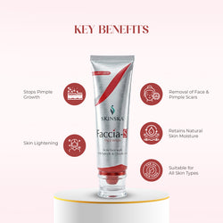 Faccia-S Anti-Acne Face Wash with Salicylic Acid & Glycolic Acid | For Oily & Acne-prone Skin