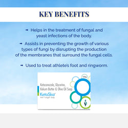 Ketoska Anti-Fungal Soap with Ketoconazole | For Ringworm, Athlete’s Foot & Jock Itch