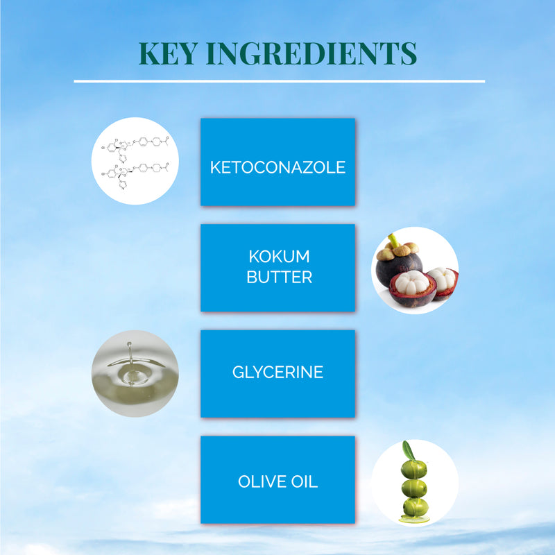 Ketoska Anti-Fungal Soap with Ketoconazole | For Ringworm, Athlete’s Foot & Jock Itch