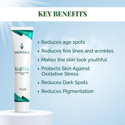 Kojiska Cream for Pigmentation | Skin Brightening & UV Protection Cream - Kojic Acid Dipalmitate & Glutathione