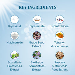 Kojiska Cream for Pigmentation | Skin Brightening & UV Protection Cream - Kojic Acid Dipalmitate & Glutathione