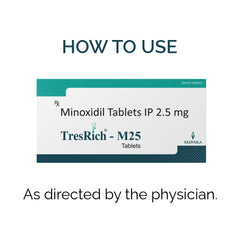 Tresrich M2.5 Tablets with Minoxidil 2.5mg