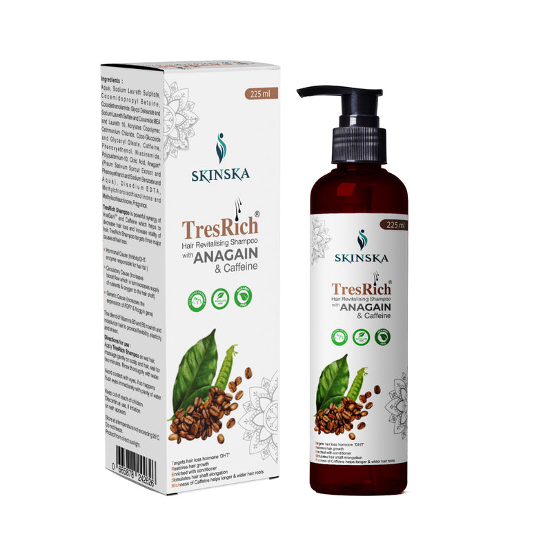 TresRich Revitalising Anti-Hair Fall Shampoo | With Anagain, Caffeine & Niacinamide