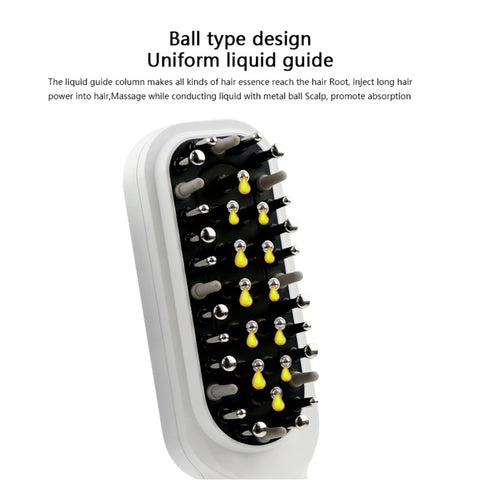 TresRich LED Hair Growth Therapy Comb | RF, EMS & Red/Purple Light Scalp Massager