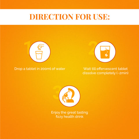 Vitfiz Charge Effervescent Tablets with 1000 Mg Vitamin-C