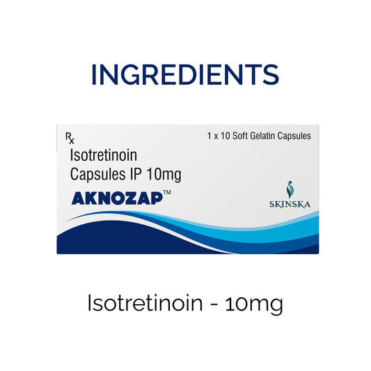 AKNOZAP Softgel Capsules with Isotretinoin - 10mg