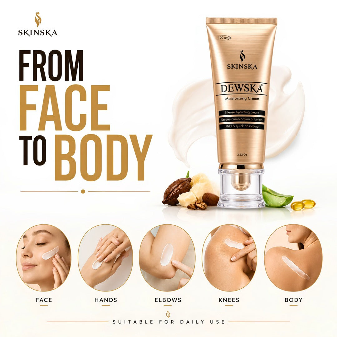 Dewska Moisturizing Cream | Deep Hydration for Dry, Rough & Flaky Skin