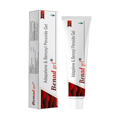 Benad Gel  with Benzoyl peroxide and Adapalene, relief from acne and skin irritation