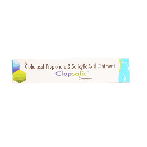Clopsalic ointment with clobetasol propionate and salicylic acid ointment for anti-inflammation