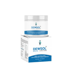 Dewsol Urea cream with glycolic acid, urea, cetylated fatty ester complex for soft and moisturised feet