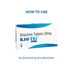 Ilastin tablets with bilastine, for anti- allergy