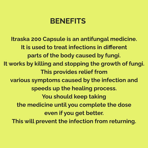 Itraska Capsule with Itraconazole - 200 mg
