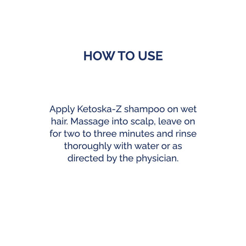 Ketoska-Z Anti Dandruff Shampoo with Ketoconazole & Zinc Pyrithione | For Dry, Itchy & Flaky Scalp