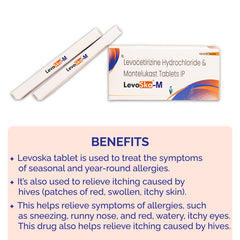 Levoska M  tablets, with Levocetrizine hydrochloride & Montelukast, for anti-allergy