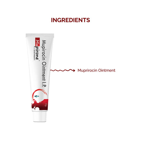 Mupirone ointment with mupirocin, for anti bacterial treatment