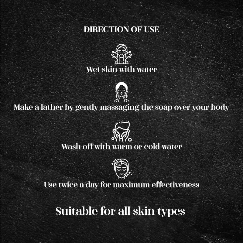 Skinska Naturals Activated Charcoal & Tea Tree Oil Handmade Soap | For All Skin Types