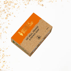 Skinska Naturals Oatmeal, Orange & Papaya Soap | Gentle Exfoliating Handmade Natural Soap